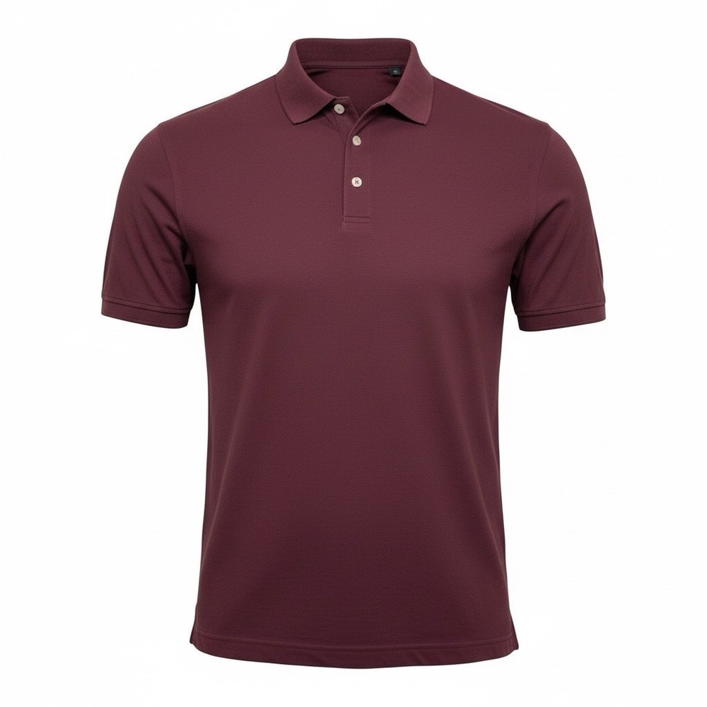 Dunning Golf Burgundy Polo Men's Size Extra Large Polyester Cotton